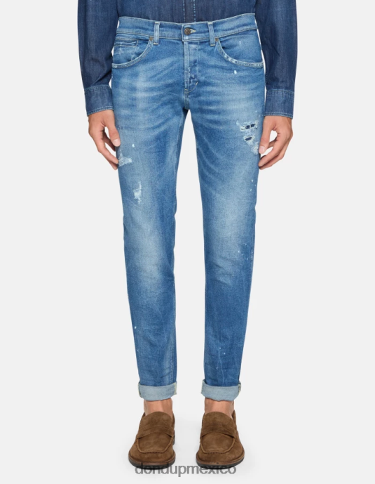 azul DONDUP hombres jeans ajustados george en denim elástico vestir D0VXD586