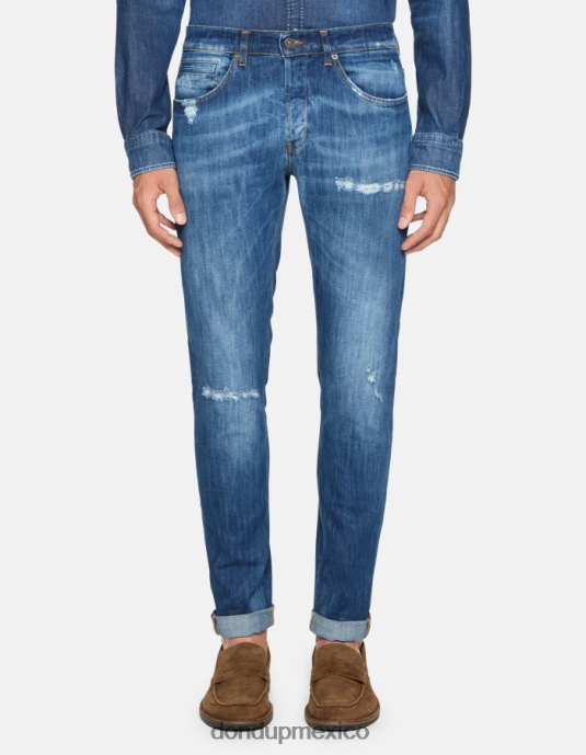 azul DONDUP hombres jeans ajustados george en denim elástico vestir D0VXD592