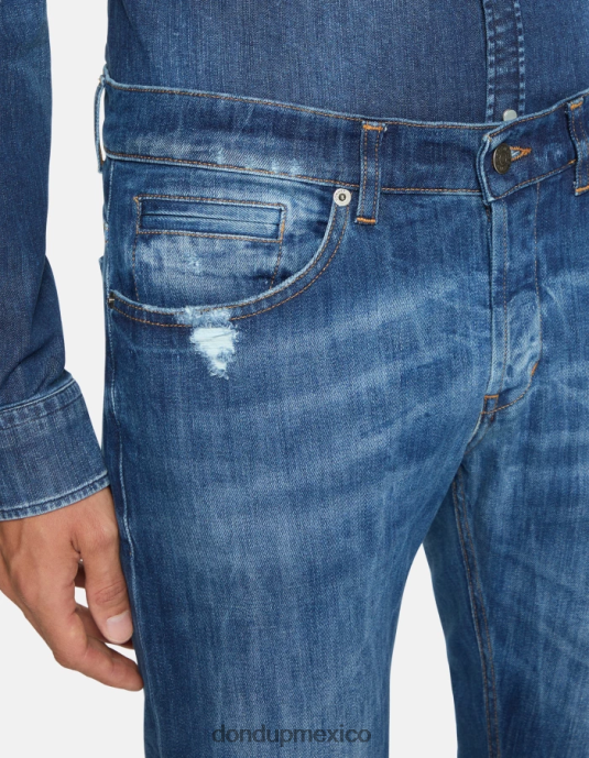 azul DONDUP hombres jeans ajustados george en denim elástico vestir D0VXD592