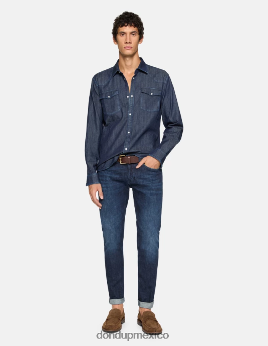 azul DONDUP hombres jeans ajustados george en denim elástico vestir D0VXD606