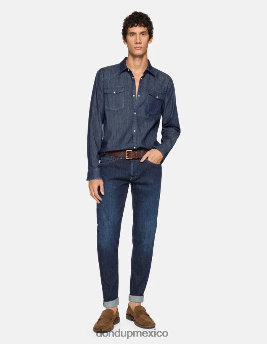 azul DONDUP hombres jeans ajustados george en denim elástico vestir D0VXD609