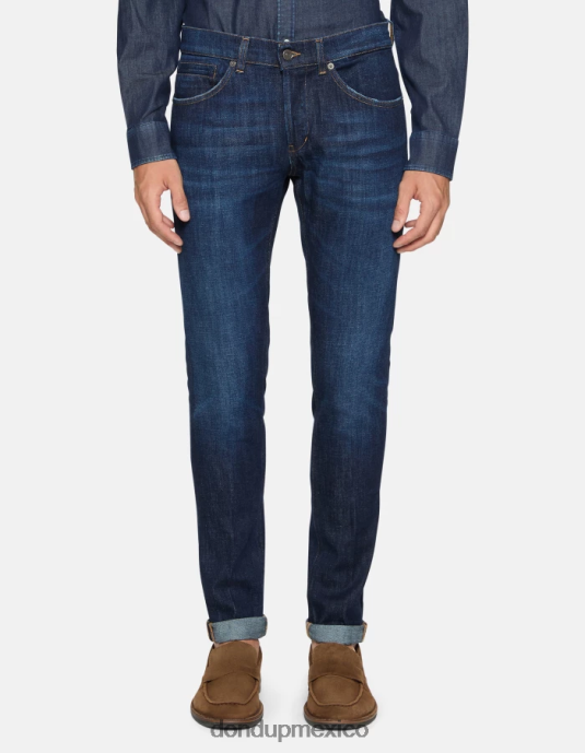 azul DONDUP hombres jeans ajustados george en denim elástico vestir D0VXD615