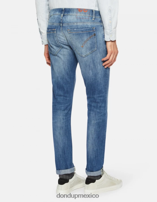 azul DONDUP hombres jeans ajustados george en denim elástico vestir D0VXD659