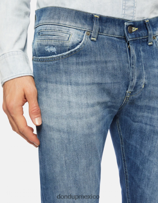 azul DONDUP hombres jeans ajustados george en denim elástico vestir D0VXD659