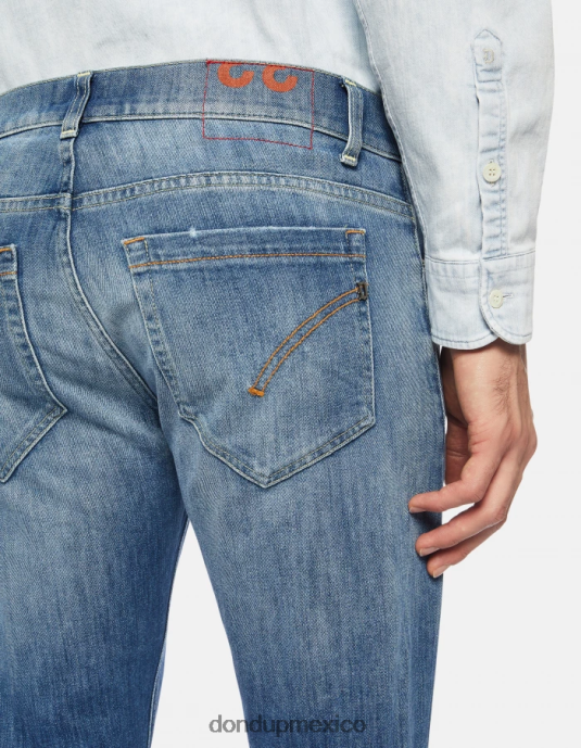 azul DONDUP hombres jeans ajustados george en denim elástico vestir D0VXD659