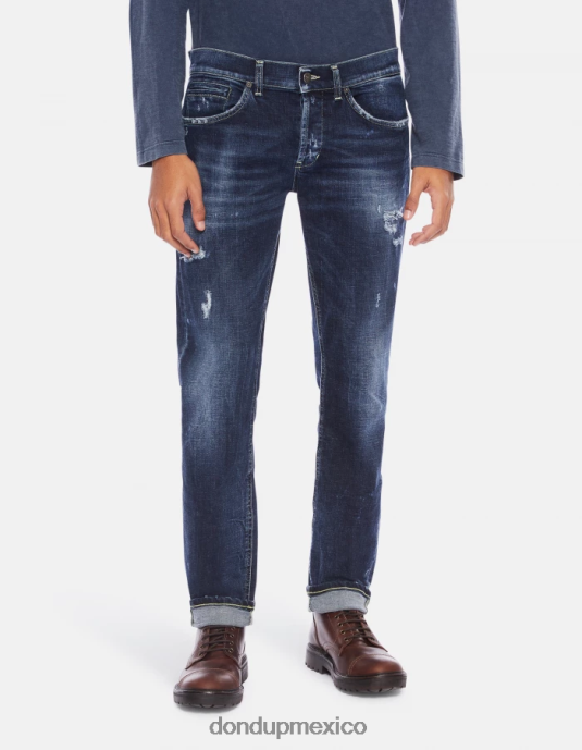 azul DONDUP hombres jeans ajustados george en denim elástico vestir D0VXD661
