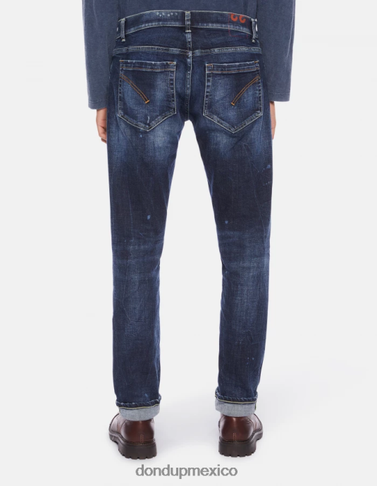 azul DONDUP hombres jeans ajustados george en denim elástico vestir D0VXD661