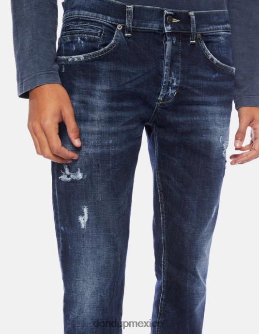 azul DONDUP hombres jeans ajustados george en denim elástico vestir D0VXD661