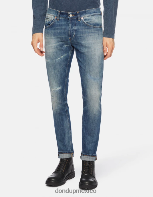 azul DONDUP hombres jeans ajustados george en denim elástico vestir D0VXD667