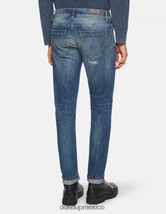 azul DONDUP hombres jeans ajustados george en denim elástico vestir D0VXD667