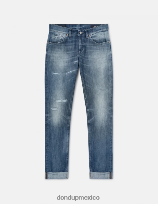 azul DONDUP hombres jeans ajustados george en denim elástico vestir D0VXD667