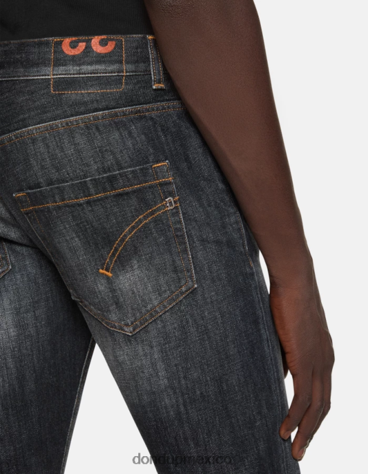 azul DONDUP hombres jeans mius de denim rígido y slim fit vestir D0VXD597