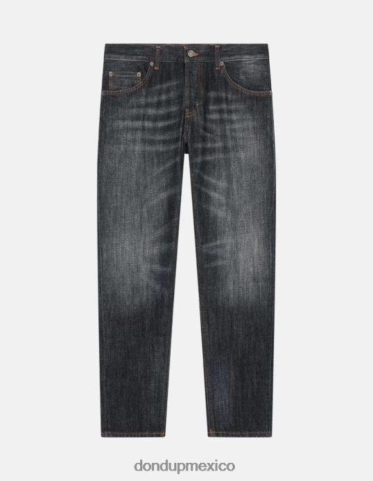 azul DONDUP hombres jeans mius de denim rígido y slim fit vestir D0VXD597