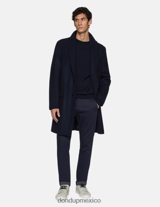 azul DONDUP hombres pantalones gaubert slim fit de algodón estampado vestir D0VXD774