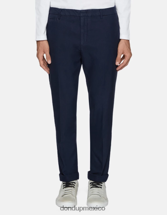 azul DONDUP hombres pantalones joe carrot fit de algodón vestir D0VXD748