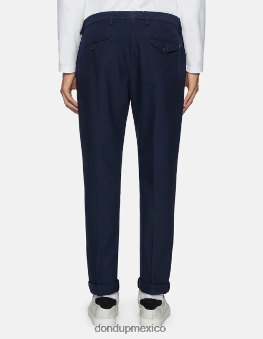 azul DONDUP hombres pantalones joe carrot fit de algodón vestir D0VXD748