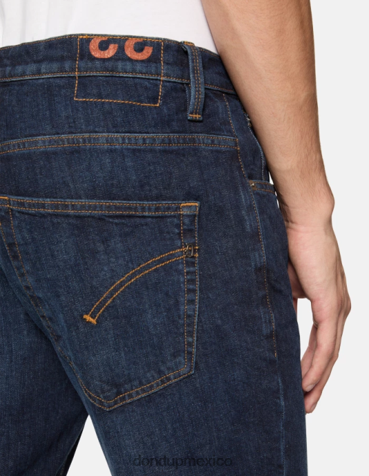 azul DONDUP hombres vaqueros Brighton de denim elástico con corte carrot vestir D0VXD566