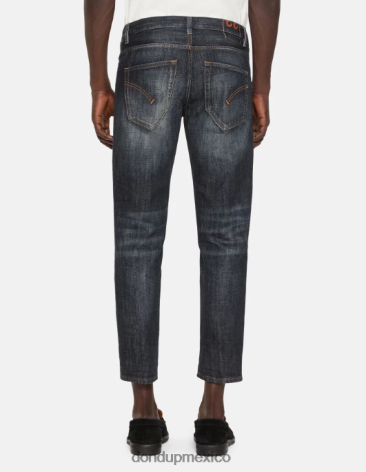 azul DONDUP hombres vaqueros Brighton de denim rígido con corte carrot vestir D0VXD598