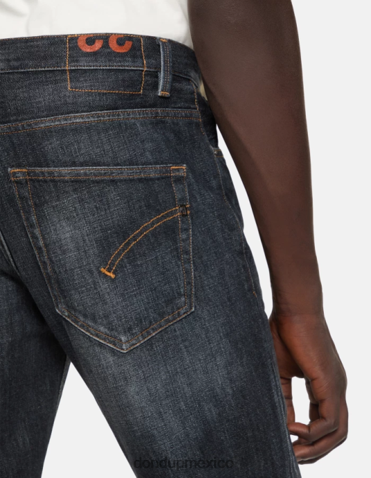 azul DONDUP hombres vaqueros Brighton de denim rígido con corte carrot vestir D0VXD598