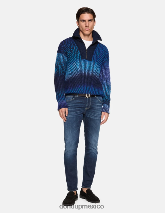 azul DONDUP hombres vaqueros mius slim de denim elástico vestir D0VXD591