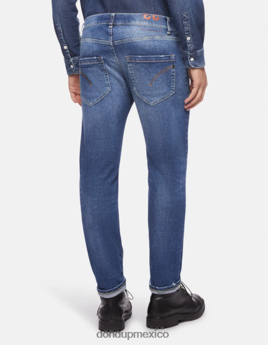 azul DONDUP hombres vaqueros mius slim de denim elástico vestir D0VXD616