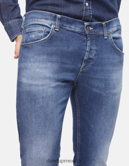 azul DONDUP hombres vaqueros mius slim de denim elástico vestir D0VXD616