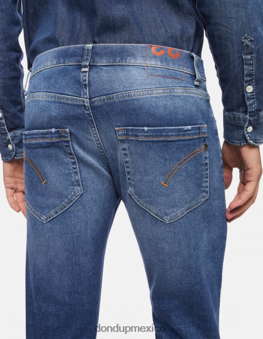 azul DONDUP hombres vaqueros mius slim de denim elástico vestir D0VXD616