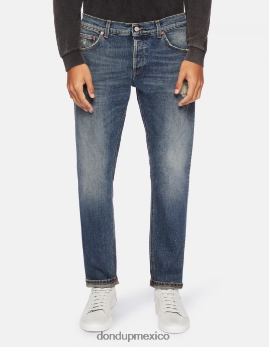 azul DONDUP hombres vaqueros mius slim de denim elástico vestir D0VXD622