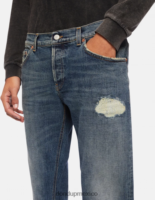 azul DONDUP hombres vaqueros mius slim de denim elástico vestir D0VXD622