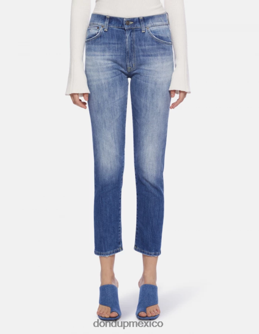 azul DONDUP mujer Vaqueros Daila slim de denim elástico vestir D0VXD63