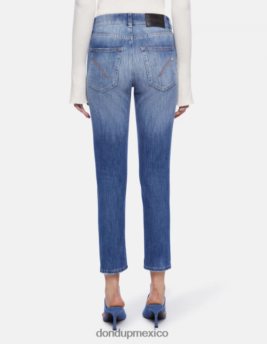 azul DONDUP mujer Vaqueros Daila slim de denim elástico vestir D0VXD63
