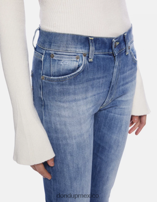 azul DONDUP mujer Vaqueros Daila slim de denim elástico vestir D0VXD63