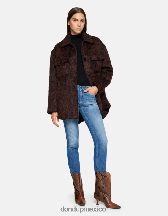 azul DONDUP mujer Vaqueros ajustados Monroe en denim elástico vestir D0VXD37
