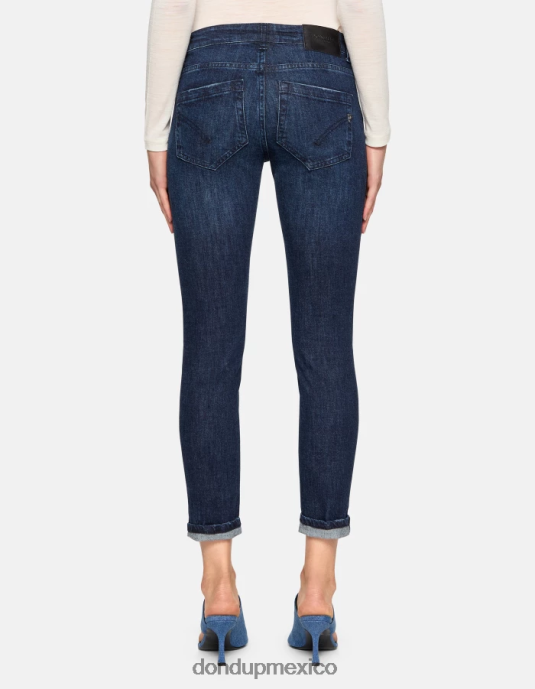 azul DONDUP mujer Vaqueros ajustados Monroe en denim elástico vestir D0VXD66
