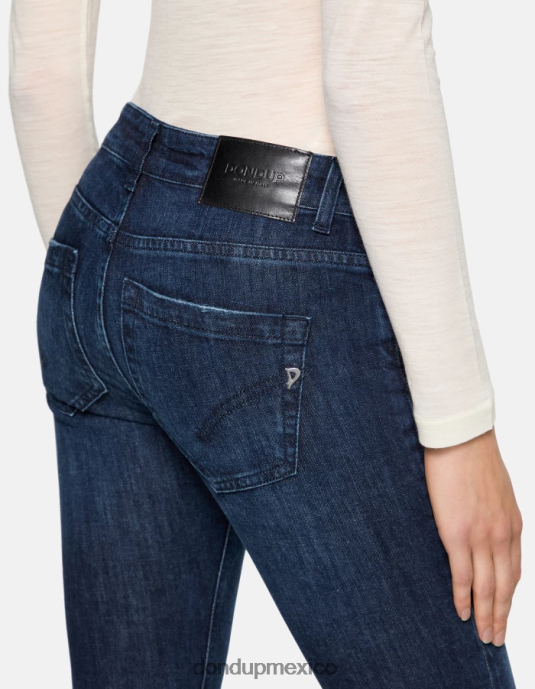 azul DONDUP mujer Vaqueros ajustados Monroe en denim elástico vestir D0VXD66