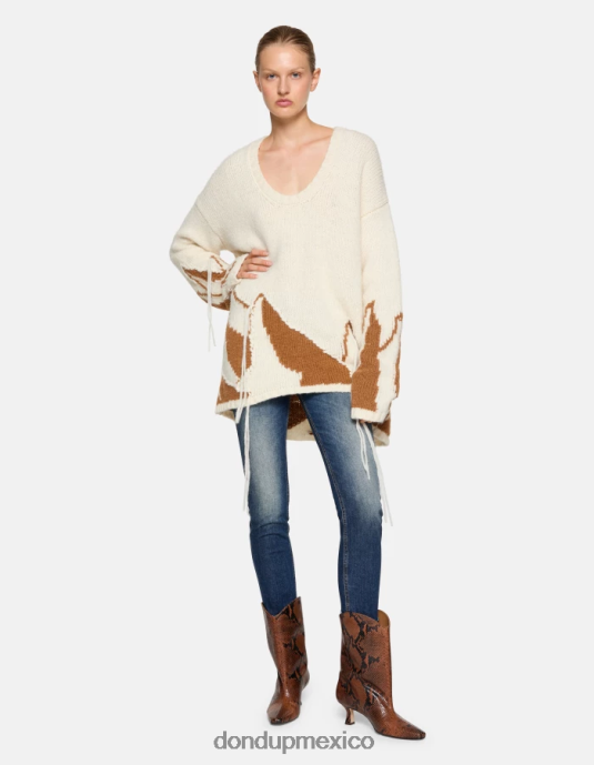 azul DONDUP mujer Vaqueros ajustados Monroe en denim elástico vestir D0VXD77