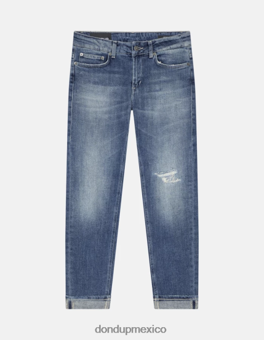 azul DONDUP mujer Vaqueros ajustados Monroe en denim elástico vestir D0VXD86