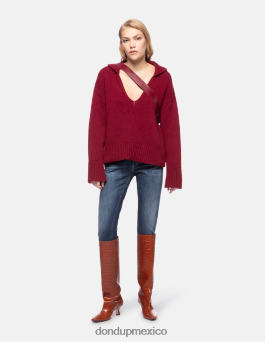 azul DONDUP mujer Vaqueros ajustados Monroe en denim elástico vestir D0VXD88