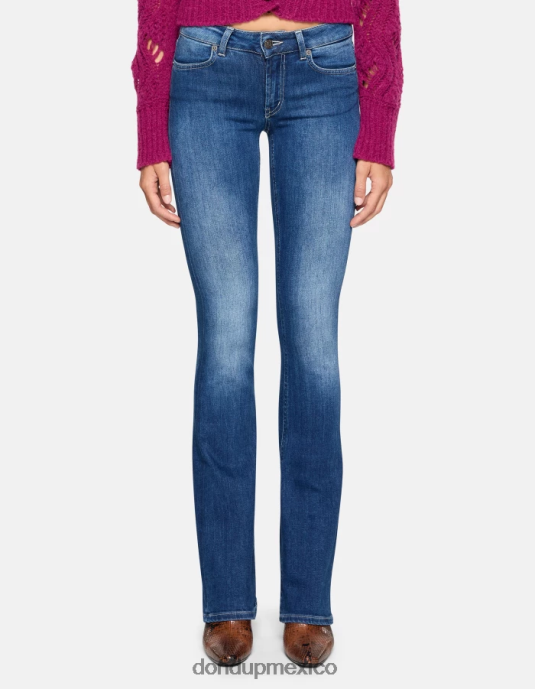 azul DONDUP mujer Vaqueros bootcut lola en denim elástico vestir D0VXD41