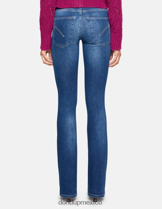 azul DONDUP mujer Vaqueros bootcut lola en denim elástico vestir D0VXD41