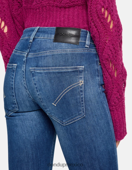 azul DONDUP mujer Vaqueros bootcut lola en denim elástico vestir D0VXD41