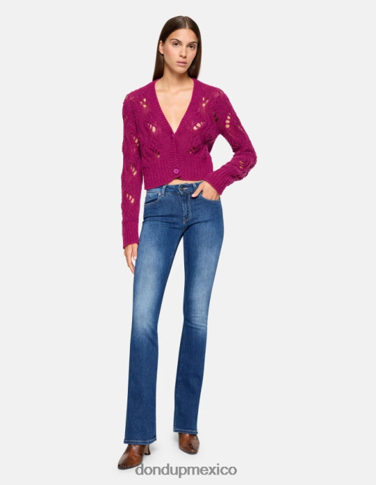 azul DONDUP mujer Vaqueros bootcut lola en denim elástico vestir D0VXD41