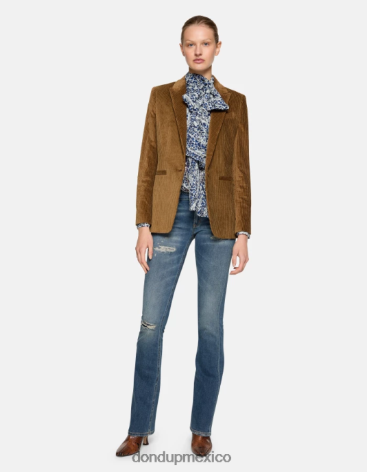 azul DONDUP mujer Vaqueros bootcut lola en denim elástico vestir D0VXD43