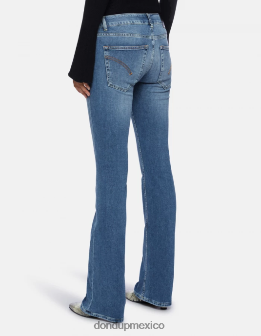 azul DONDUP mujer Vaqueros bootcut lola en denim elástico vestir D0VXD97