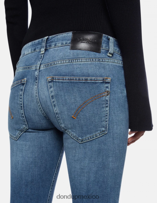 azul DONDUP mujer Vaqueros bootcut lola en denim elástico vestir D0VXD97