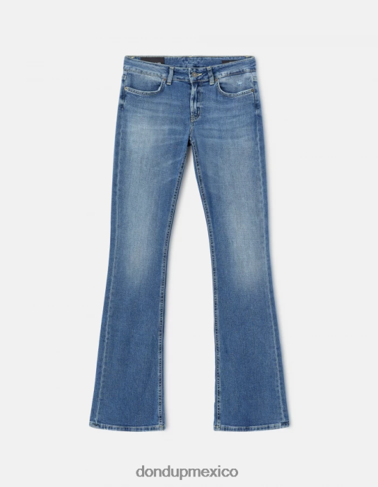 azul DONDUP mujer Vaqueros bootcut lola en denim elástico vestir D0VXD97