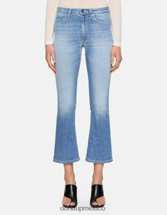 azul DONDUP mujer Vaqueros bootcut súper ajustados Mandy en denim elástico vestir D0VXD52