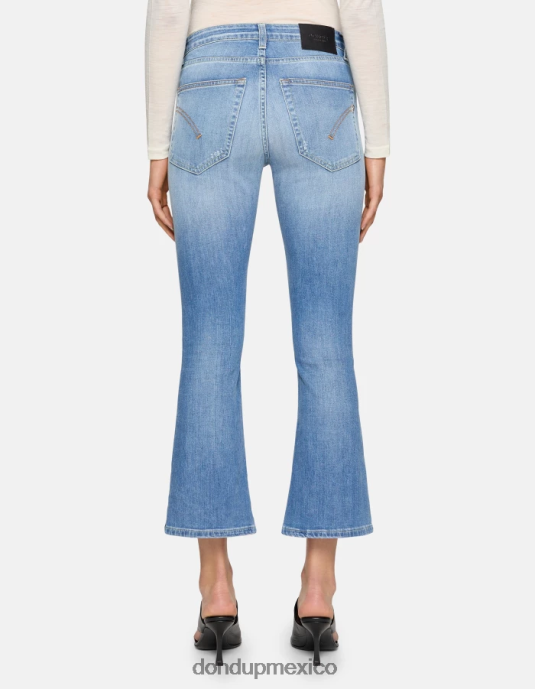 azul DONDUP mujer Vaqueros bootcut súper ajustados Mandy en denim elástico vestir D0VXD52