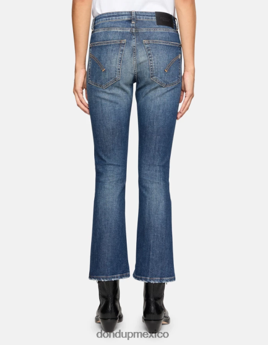 azul DONDUP mujer Vaqueros bootcut súper ajustados Mandy en denim elástico vestir D0VXD56