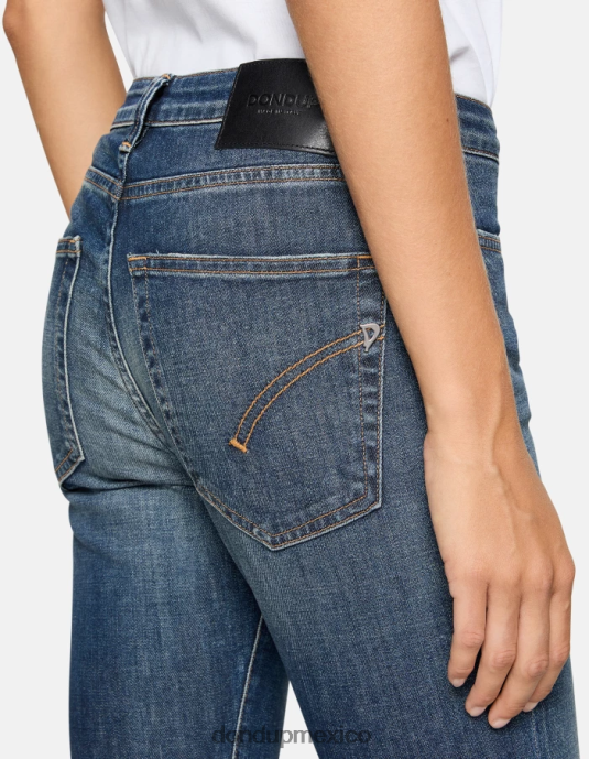 azul DONDUP mujer Vaqueros bootcut súper ajustados Mandy en denim elástico vestir D0VXD56